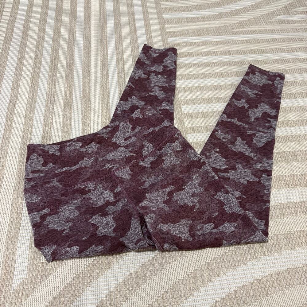 Kyodan Women's Athletic Purple Camo Ankle Leggings Size Medium